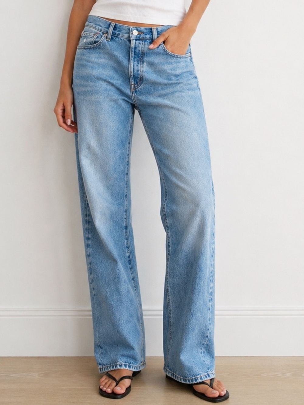 Madewell Low Slung Straight Leg Jeans Light Wash Size 25 Tall Relaxed Fit